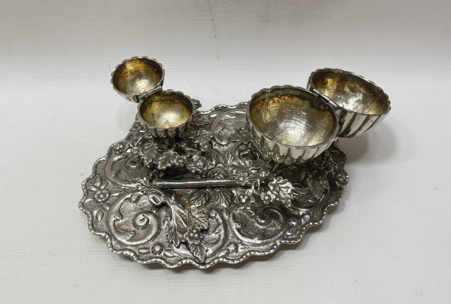 OSMANLI DÖNEMİ GÜMÜŞ KAPLAMA ÇİFTE BUHURDAN