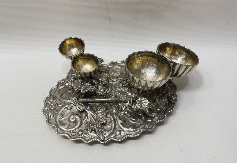 OSMANLI DÖNEMİ GÜMÜŞ KAPLAMA ÇİFTE BUHURDAN