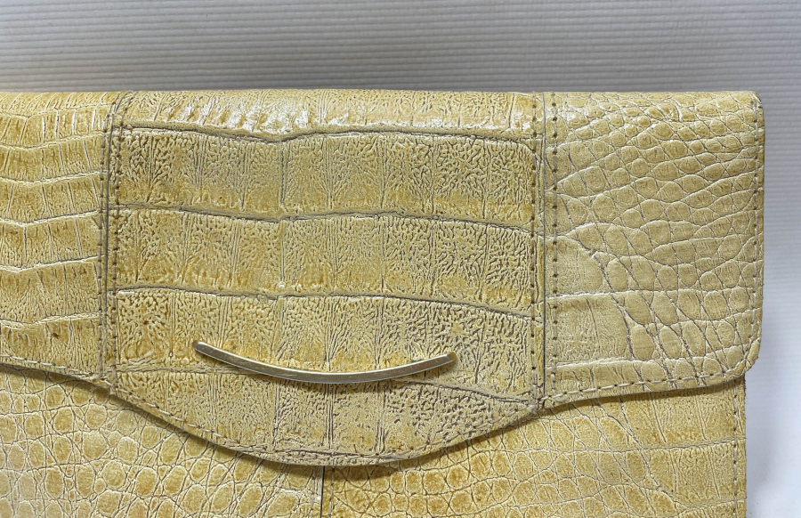 TİMSAH DERİSİNDEN MAMUL ANTİKA CÜZDAN