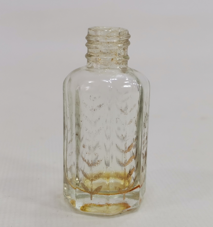 ÜZERİ ALTIN VARAKLI VE HAYAT AĞAÇLI ANTİKA KOKU ŞİŞESİ