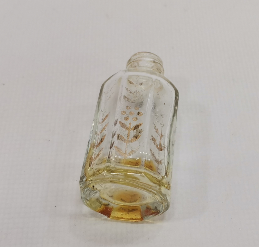 ÜZERİ ALTIN VARAKLI VE HAYAT AĞAÇLI ANTİKA KOKU ŞİŞESİ