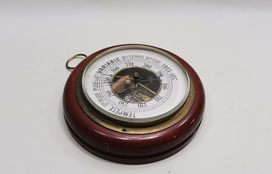 ÜZERİ OSMANLICA YAZILI OSMANLI DÖNEMİ NADİR FORM BAROMETRE