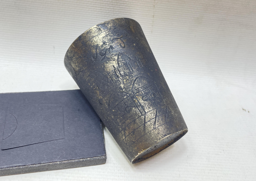 ÜZERİ OSMANLICA YAZILI VE MESCİD-İ NEBEVİ GÖRSELLİ NADİR ZEMZEM BARDAĞI