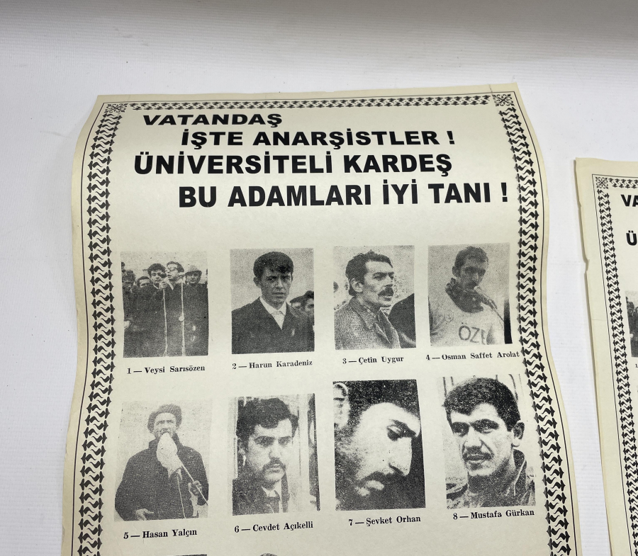 1970 LERDEN ÇOK NADİR 2 ADET SİYASİ AFİŞ