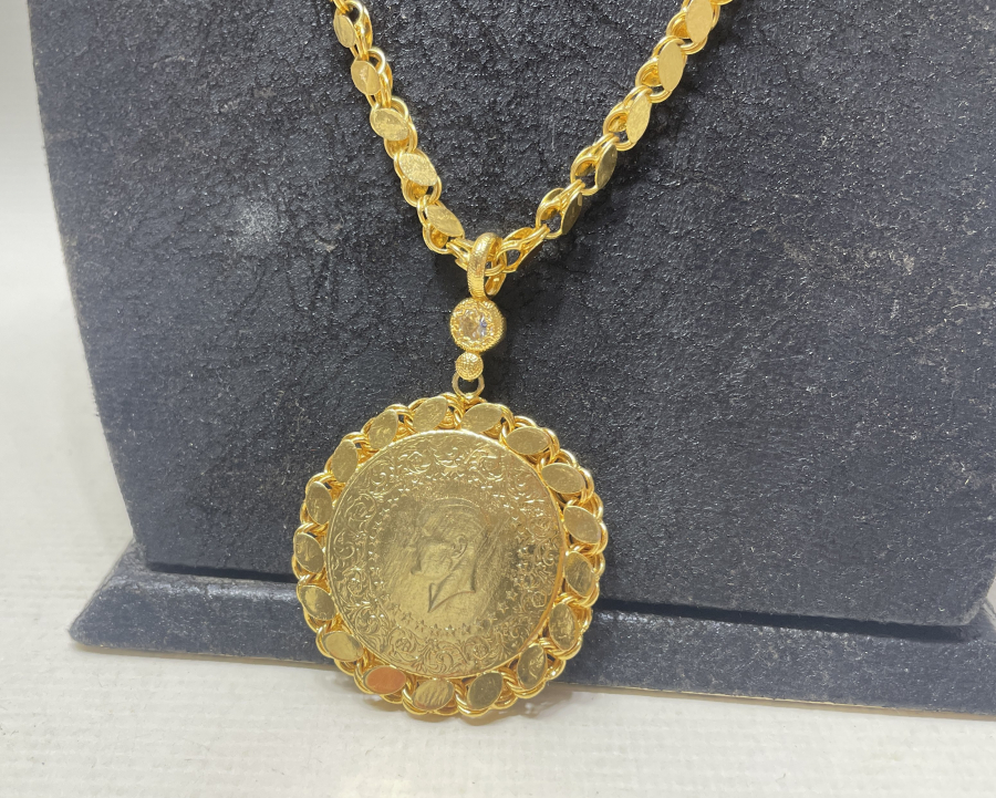 ALTIN KAPLAMA GERDANLIK - KOLYE