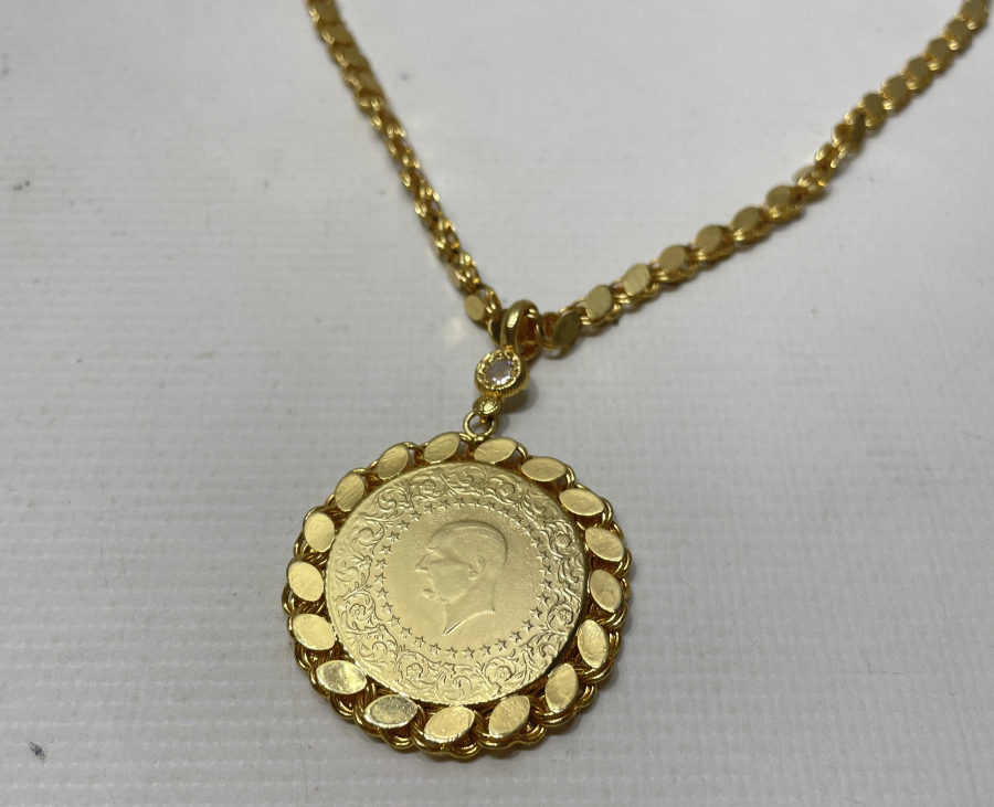 ALTIN KAPLAMA GERDANLIK - KOLYE