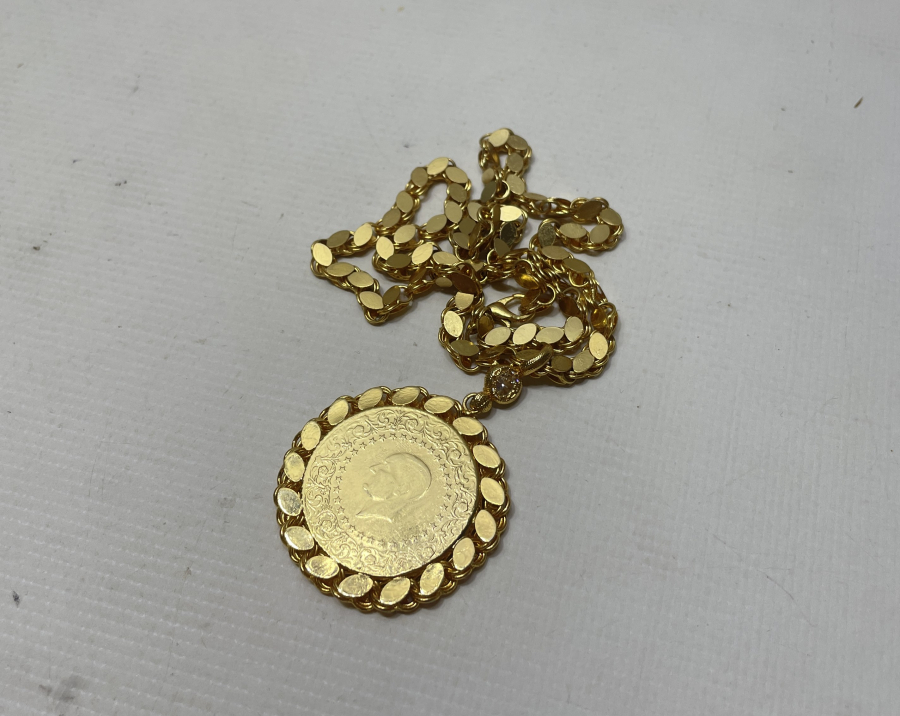 ALTIN KAPLAMA GERDANLIK - KOLYE