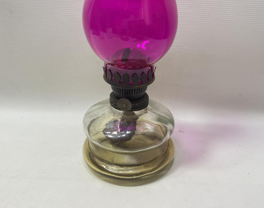 BACASI RENKLİ ANTİKA GAZ LAMBASI