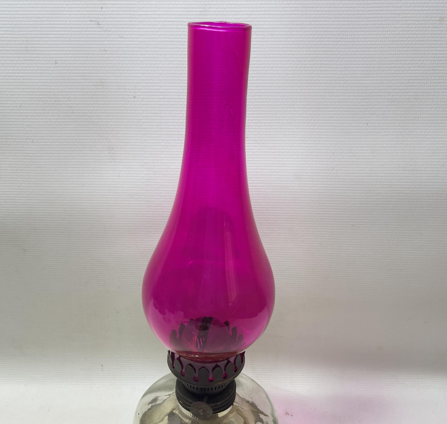 BACASI RENKLİ ANTİKA GAZ LAMBASI