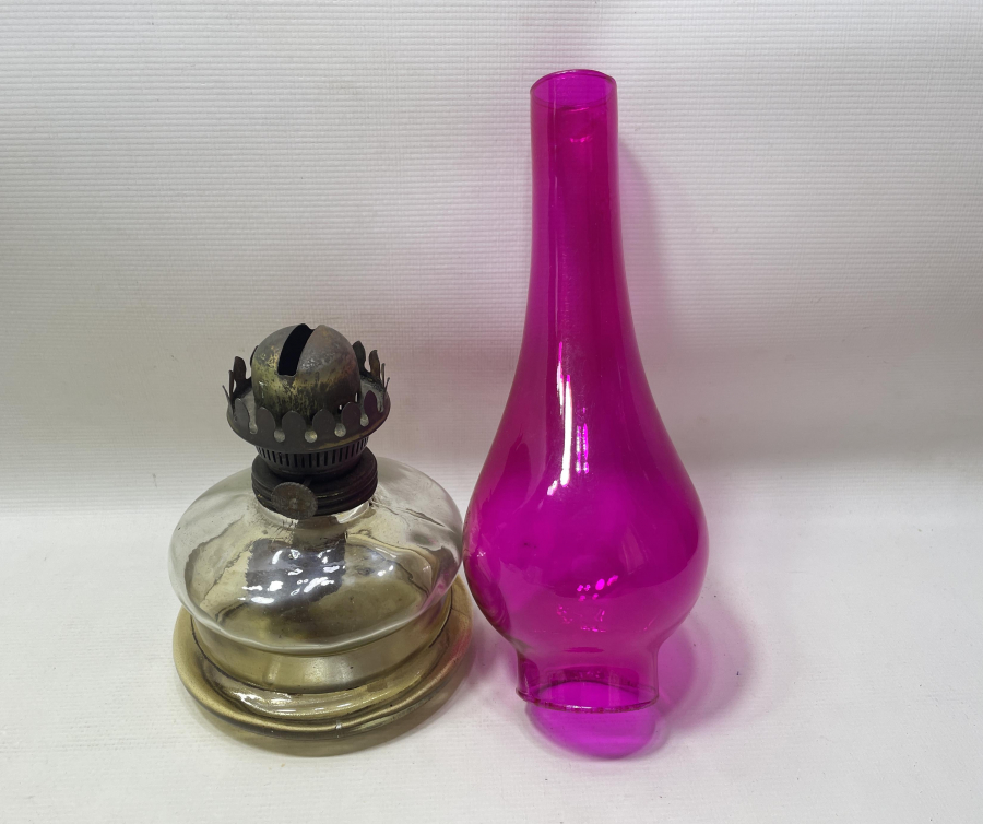 BACASI RENKLİ ANTİKA GAZ LAMBASI