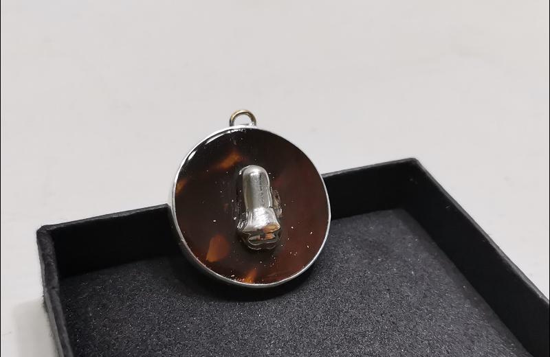 GÜMÜŞ VE BAĞADAN MAMÜL TEKKE İŞİ MEVLEVİ SİKKELİ KOLYE UCU