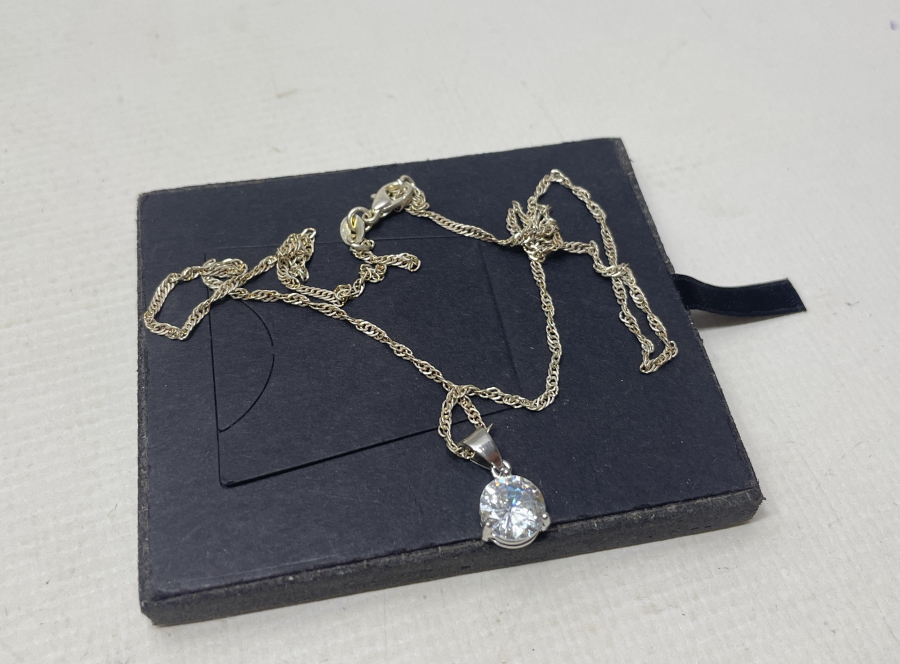 MARGAZİT TAŞLI GÜMÜŞ KOLYE