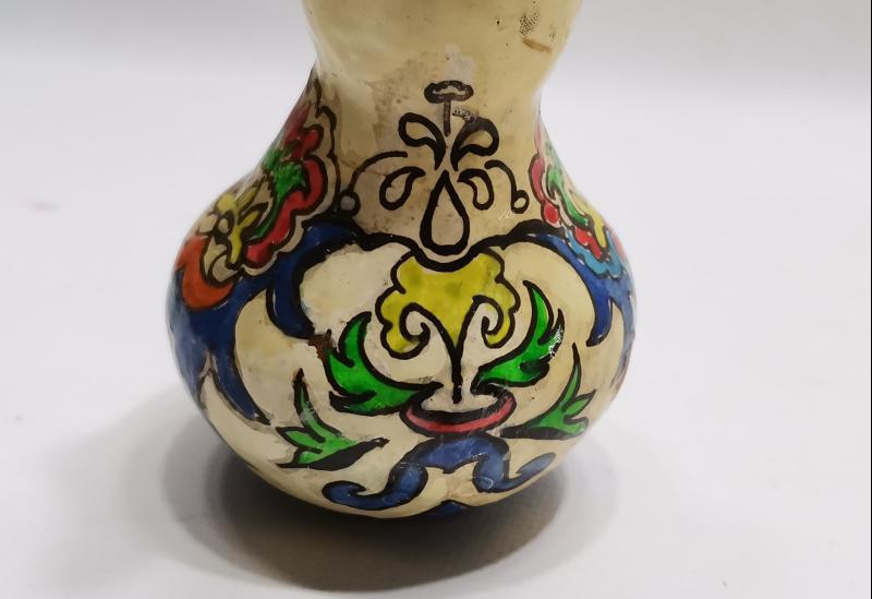 OSMANLI DÖNEMİ ADAPAZARI İŞİ EL BOYAMA KUŞ FORMLU HOKKA