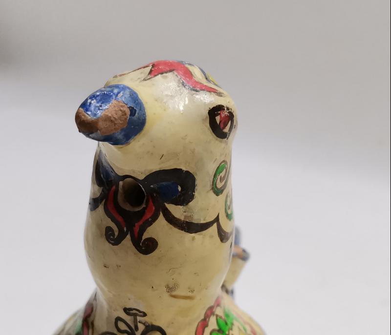 OSMANLI DÖNEMİ ADAPAZARI İŞİ EL BOYAMA KUŞ FORMLU HOKKA