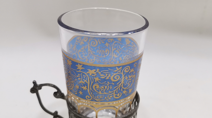 OSMANLI DÖNEMİ GÜMÜŞ BARDAK VE ZARFI