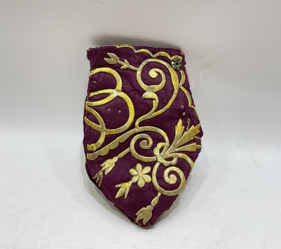 OSMANLI DÖNEMİ GÜMÜŞ SIRMA İŞÇİLİKLİ GELİN KESESİ