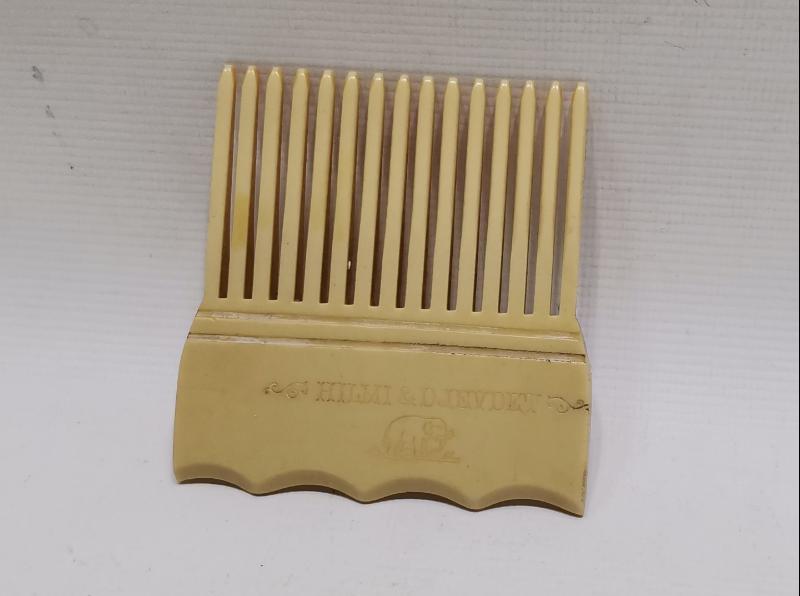 OSMANLI DÖNEMİ OSMANLICA VE FRANSIZCA YAZILI ÇOK NADİR GALANİT TARAK