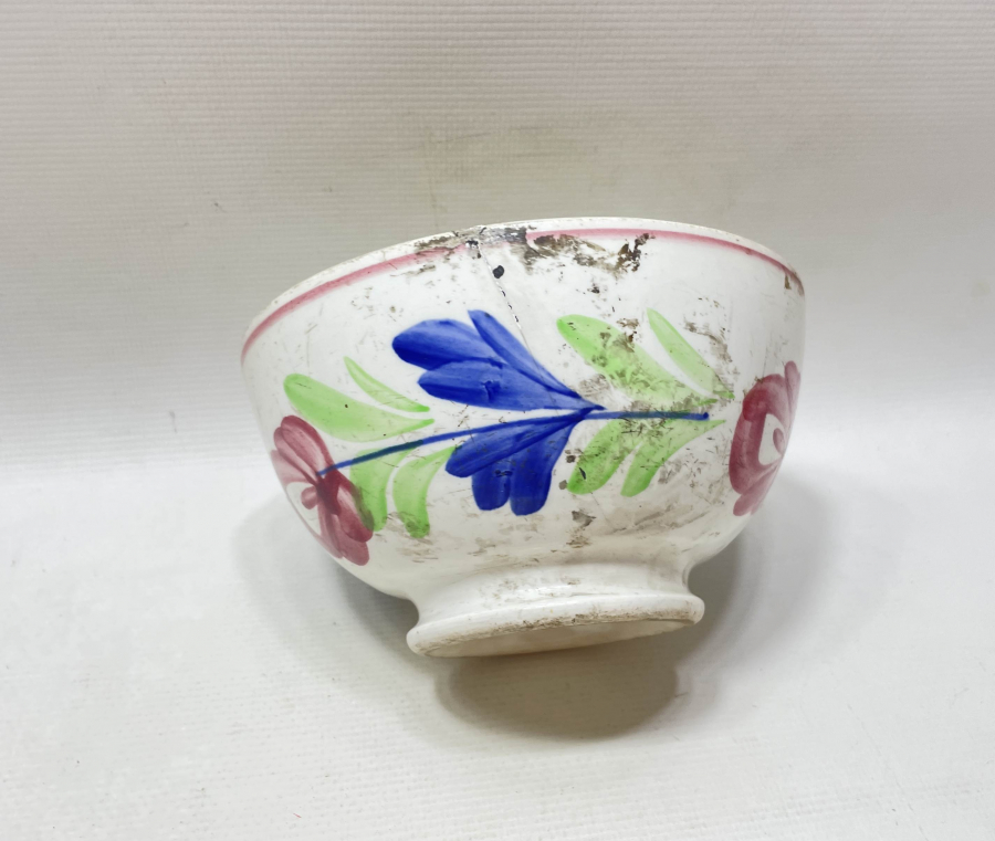 OSMANLI PAZARI İÇİN YAPILMIŞ EL BOYAMA ÇORBA KASESİ