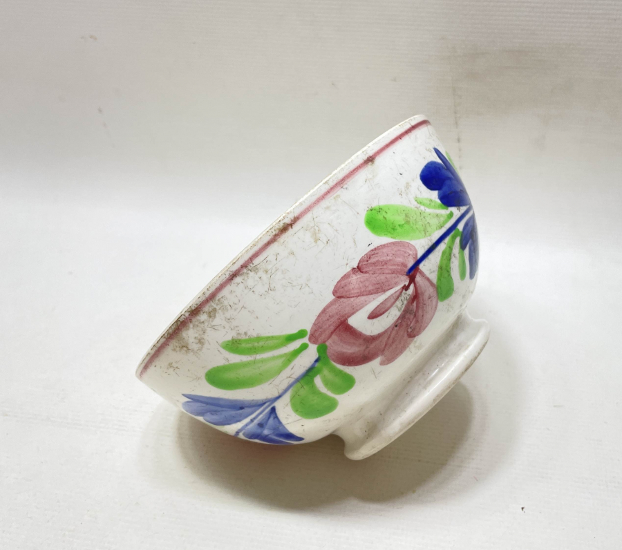 OSMANLI PAZARI İÇİN YAPILMIŞ EL BOYAMA ÇORBA KASESİ