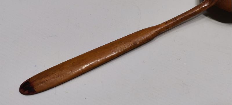 OSMANLICA YAZILI EL BOYAMA AHŞAP KAŞIK 