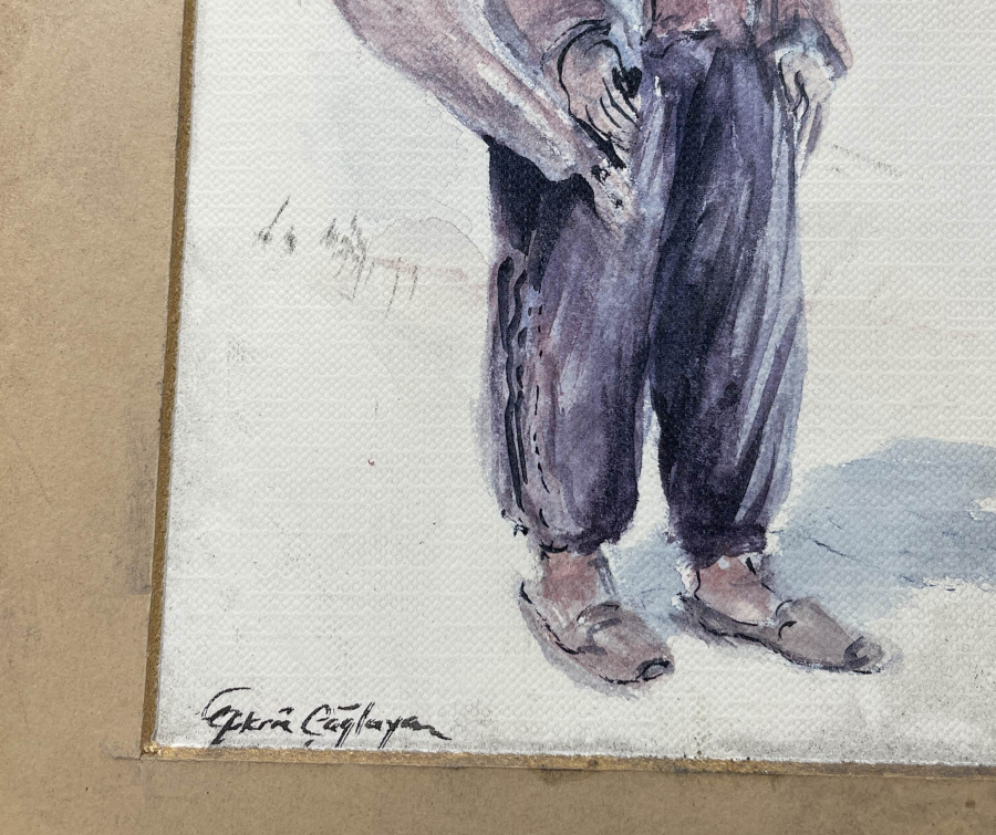 RESSAM ŞÜKRÜ ÇAĞLAYAN İMZALI TABLO