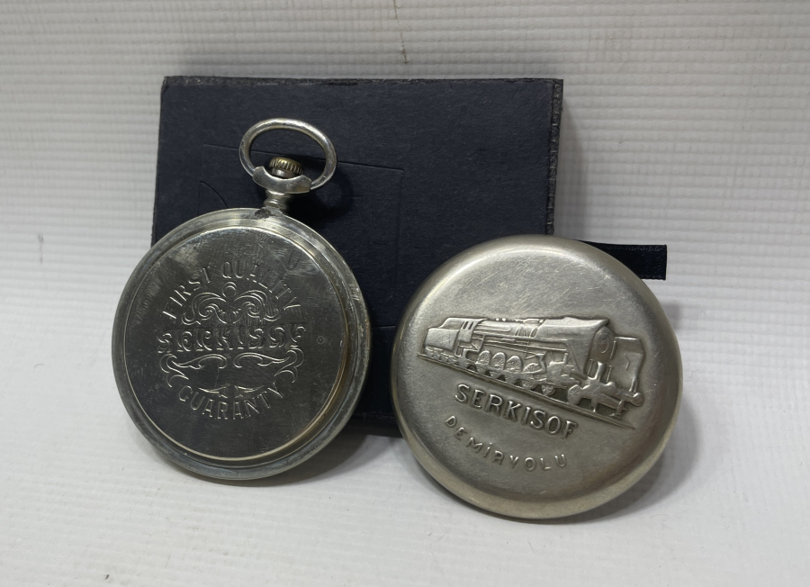 TEPEDEN KURMALI TCDD ANTİKA CEP SAATİ