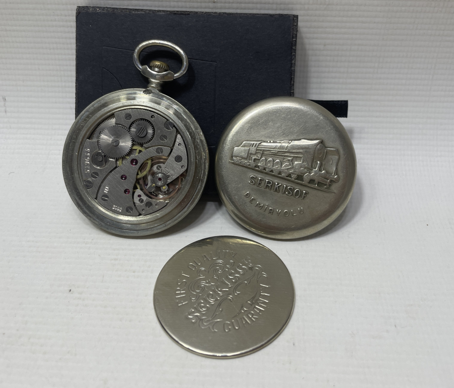 TEPEDEN KURMALI TCDD ANTİKA CEP SAATİ