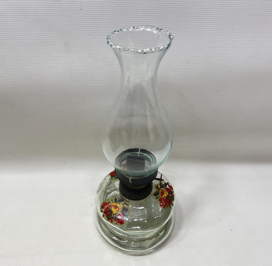 ÜZERİ İŞLEMELİ ANTİKA GAZ LAMBASI