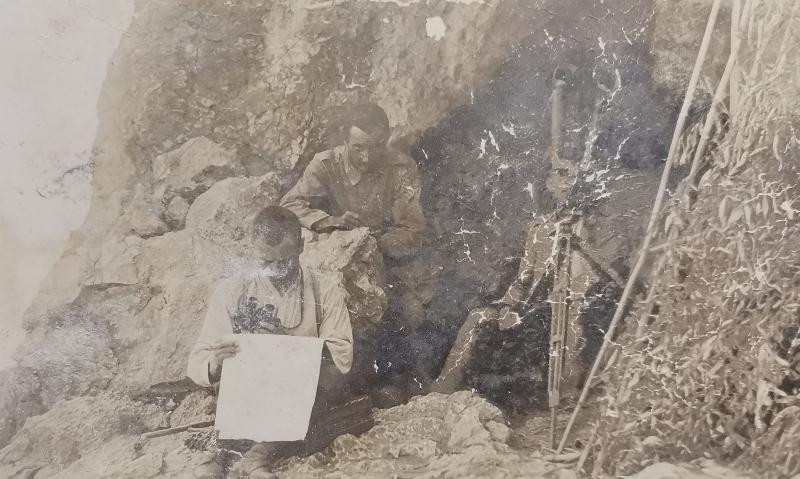 ÇANAKKALE SAVAŞI DÖNEMİ MAĞARADA HABERCİ OSMANLI ASKERLERİ