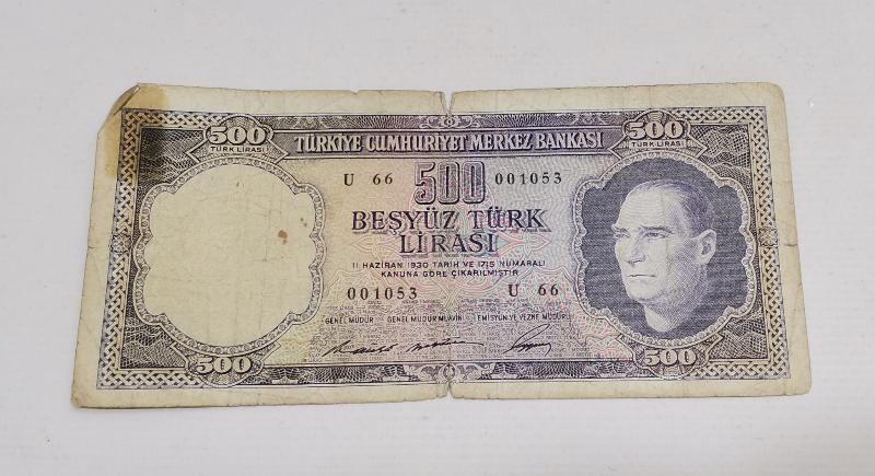 5. EMİSYON 500 LİRA 