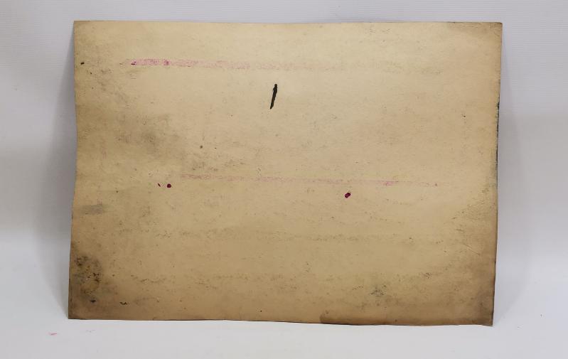 ARAPÇA AYET VE OSMANLICA ANLAMI YAZILI EL YAZMA HAT LEVHA