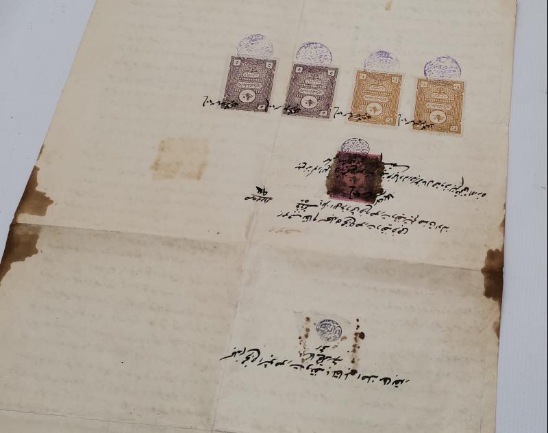 OSMANLI DÖNEMİ EL YAZMA BÜYÜK BOY HÜCCET