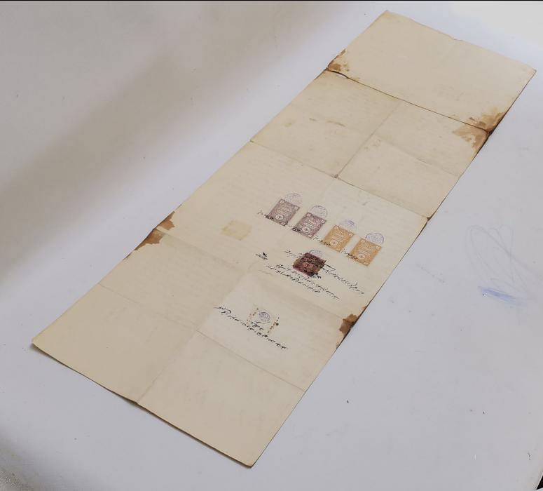 OSMANLI DÖNEMİ EL YAZMA BÜYÜK BOY HÜCCET