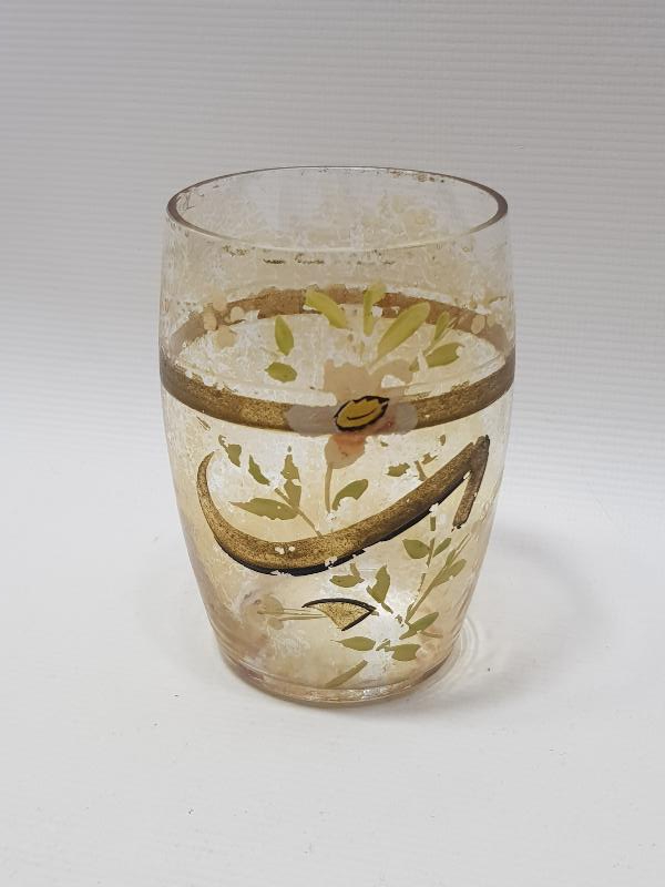 ALTIN YALDIZ OSMANLICA İNİSİYALLİ SU BARDAĞI