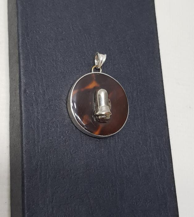 GÜMÜŞ VE BAĞADAN MAMÜL TEKKE İŞİ MEVLEVİ SİKKELİ KOLYE UCU