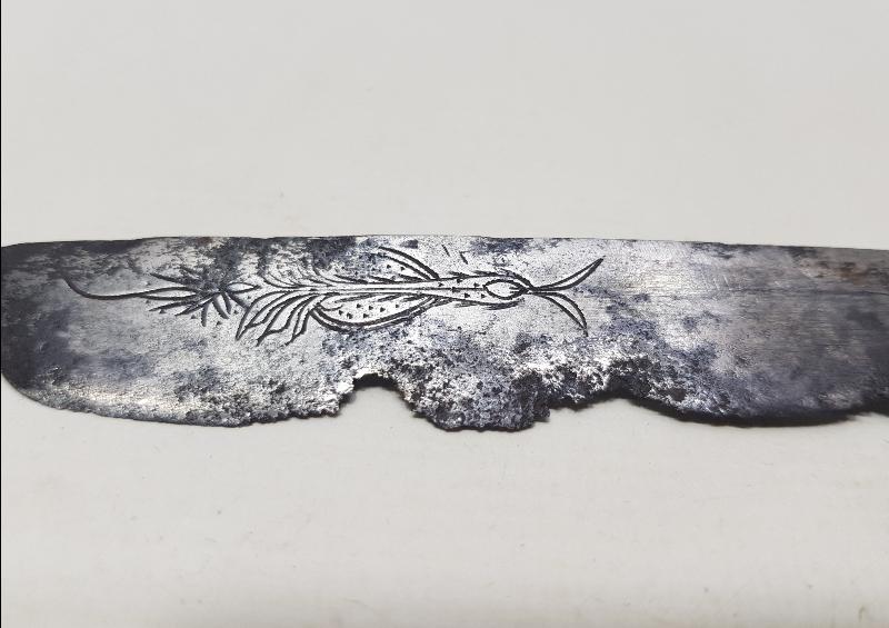 OSMANLI DÖNEMİ 1320 TARİHLİ VE GÜMÜŞ SAPLI HATTAT BIÇAĞI