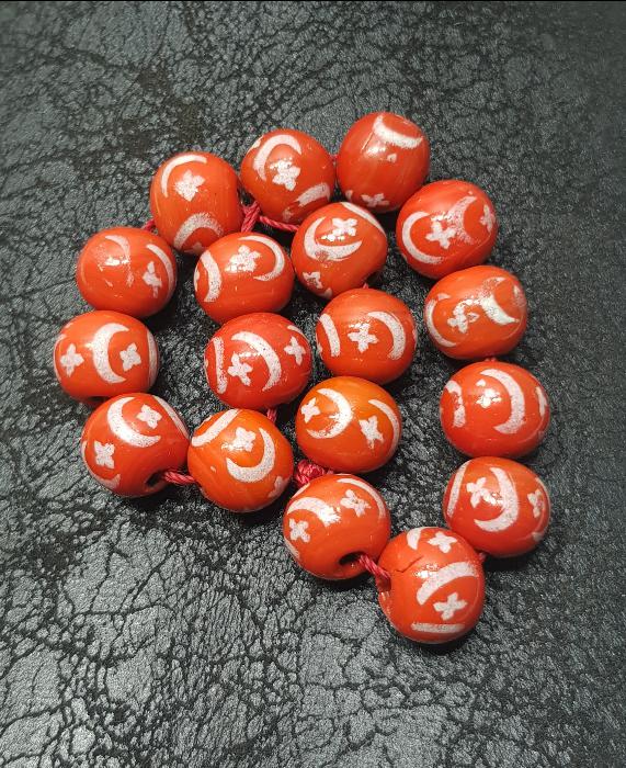 OSMANLI DÖNEMİ AY YILDIZLI ÇEKOSLAVAK BOHEM KRİSTAL CAM BİLEKLİK