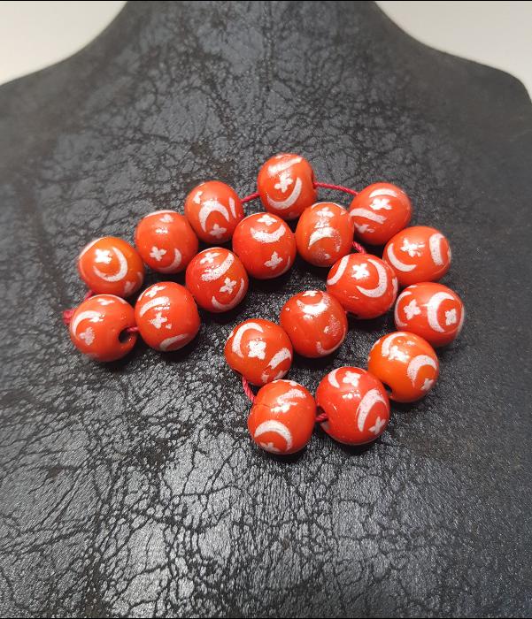 OSMANLI DÖNEMİ AY YILDIZLI ÇEKOSLAVAK BOHEM KRİSTAL CAM BİLEKLİK