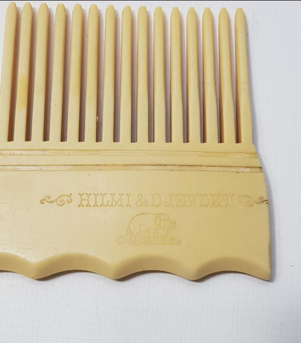 OSMANLI DÖNEMİ OSMANLICA VE FRANSIZCA YAZILI ÇOK NADİR GALANİT TARAK