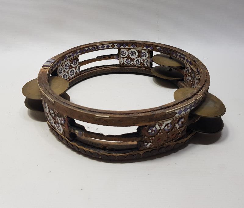 OSMANLI DÖNEMİ SÜRYANİ İŞİ SEDEF KAKMA İŞLEMELİ TEF