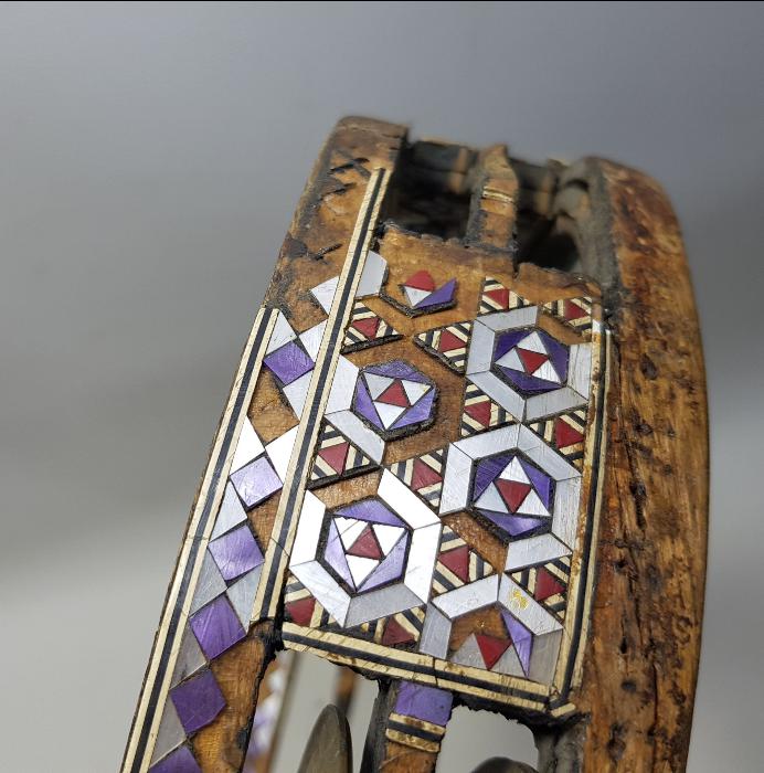 OSMANLI DÖNEMİ SÜRYANİ İŞİ SEDEF KAKMA İŞLEMELİ TEF