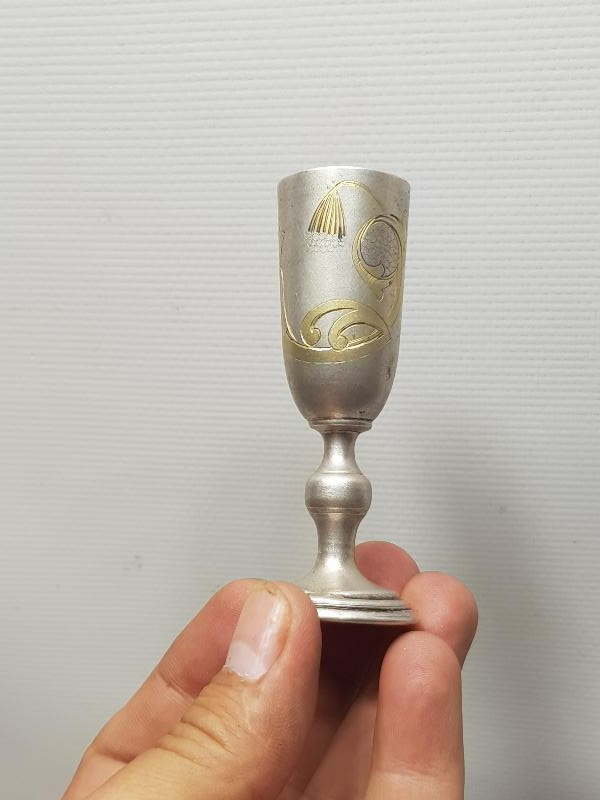 RUS YAPIMI 84 DAMGALI ANTİKA GÜMÜŞ KADEH