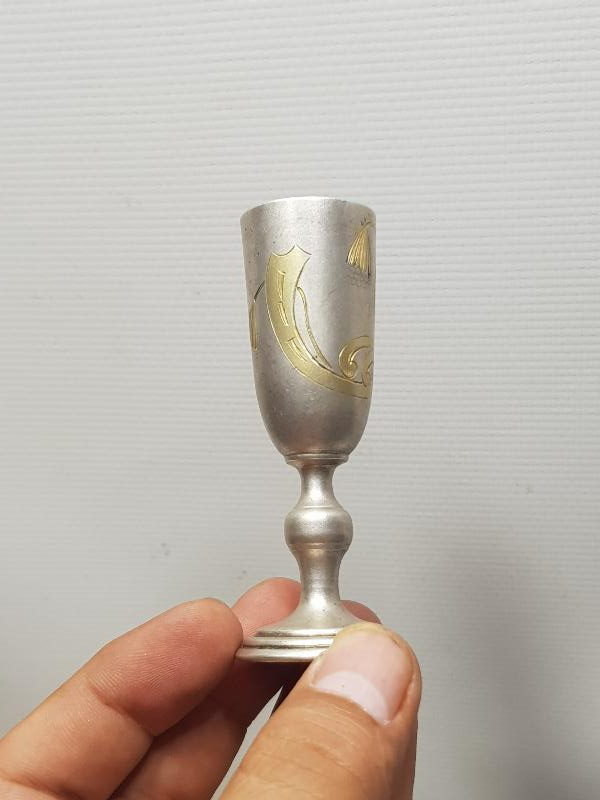 RUS YAPIMI 84 DAMGALI ANTİKA GÜMÜŞ KADEH