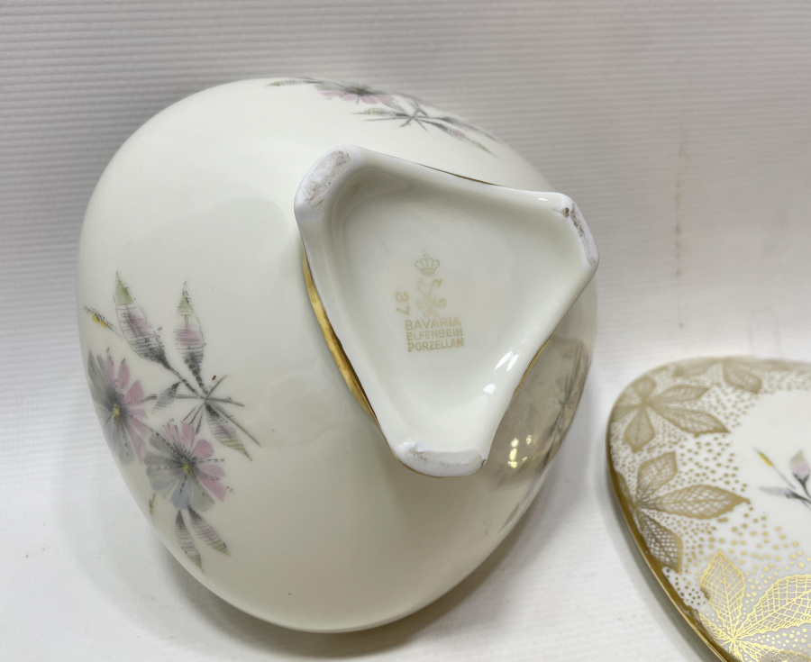 ANTİKA PORSELEN KAPAKLI BAVARİA ŞEKERLİK