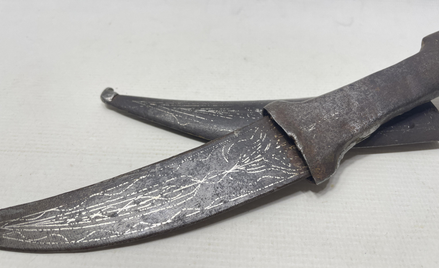 OSMANLI DÖNEMİ AFYON İŞİ KOFGARİ İŞÇİLİKLİ KUŞAK KAMASI