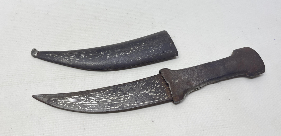 OSMANLI DÖNEMİ AFYON İŞİ KOFGARİ İŞÇİLİKLİ KUŞAK KAMASI