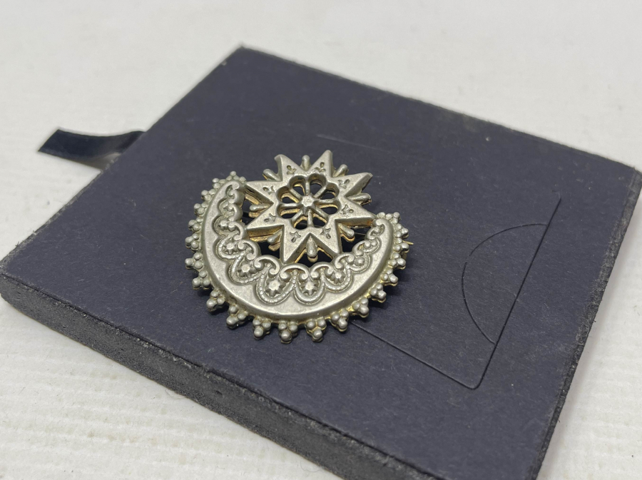 OSMANLI DÖNEMİ AY YILDIZLI BROŞ