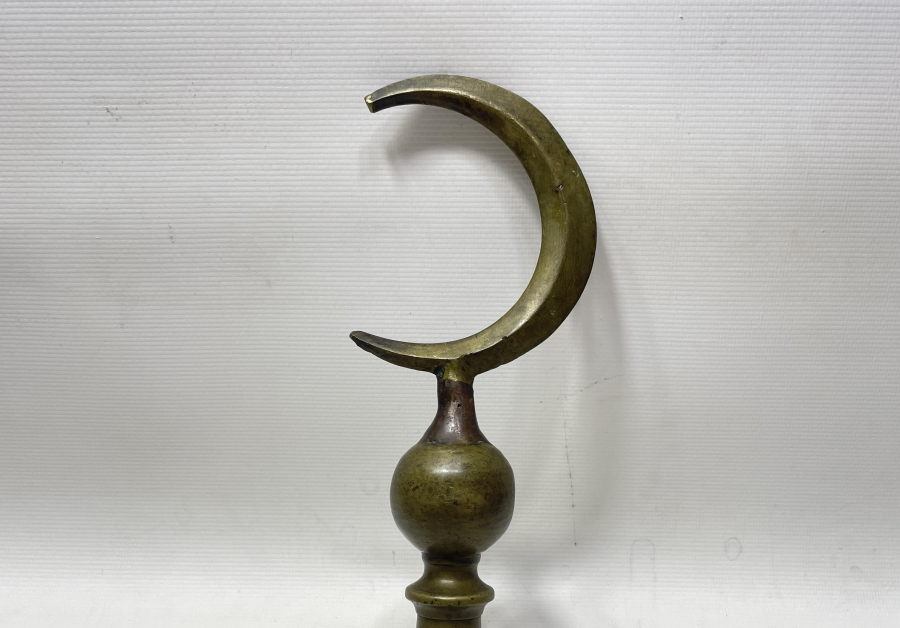 OSMANLI DÖNEMİ BRONZ ASKERİ SANCAK ALEMİ