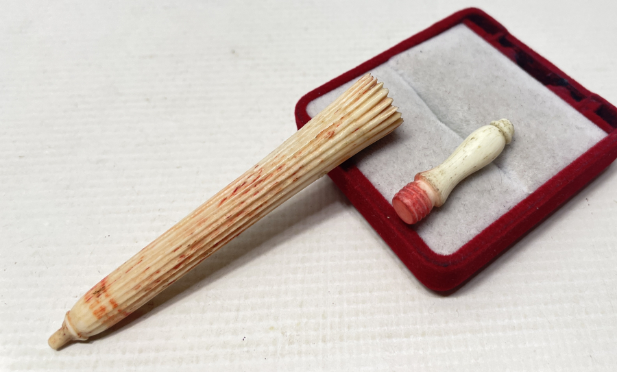 OSMANLI DÖNEMİ ÇOK NADİR FİLDİŞİ SARAY İŞİ İLAÇ ŞİŞESİ