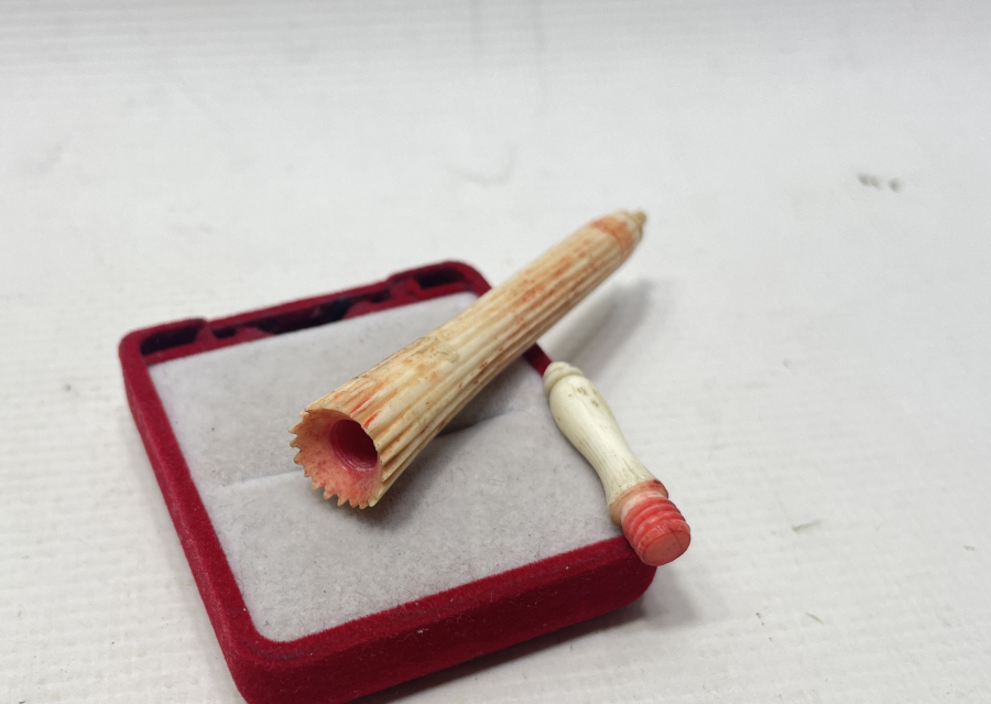 OSMANLI DÖNEMİ ÇOK NADİR FİLDİŞİ SARAY İŞİ İLAÇ ŞİŞESİ